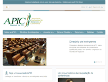 Tablet Screenshot of apic.org.br